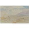 Image 1 : Edward Lear (1812-1888) ink and watercolour, "Konitza", Albania, Inscribed and dated 16 April 185...