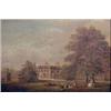 Image 1 : F Foster oil on wooden panel, Children playing in parkland, a country house beyond, 6 x 9 ins....