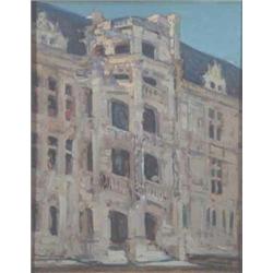 Alexander Jamieson (1873-1937) oil on wooden panel, The Stair gate at Blois, signed and dated 191...
