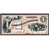 Image 1 : Pioneer Association, ca.1850's Proof Obsolete Banknote.