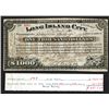 Image 1 : Long Island City Improvement Certificate. 1881.