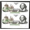 Image 1 : Complete Specimen pair featuring Shakespeare. Paper stock.