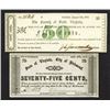 Image 1 : County of Scott, 50 Cents; County of Richmond, 75 Cents. 1862.