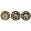 Image 1 : Lot of (3) Eldorado Reno $10 Casino Gaming Token .999 Fine Silver Limited Editio