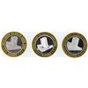 Image 2 : Lot of (3) Eldorado Reno $10 Casino Gaming Token .999 Fine Silver Limited Editio