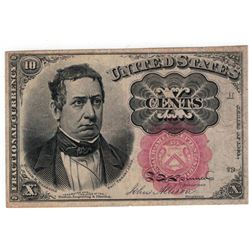 1874 10 Cent Red Seal Fractional Currency