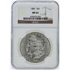 Image 1 : 1881 Morgan Silver Dollar Coin NGC Graded MS63