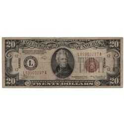 1934A $20 Hawaii Federal Reserve Note