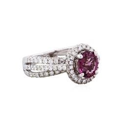 18KT White Gold 1.77ct Spinel and Diamond Ring