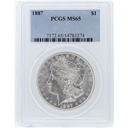 1887 PCGS MS65 Morgan Silver Dollar