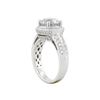Image 3 : 14KT White Gold 3.22ctw Round Brilliant Cut Diamond Engagement Ring