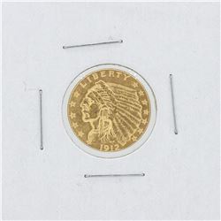1912 $2.5 XF Indian Head Gold Coin