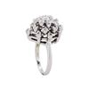 Image 3 : 14KT White Gold 0.75ctw Diamond Cluster Ring