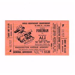 Muhammad Ali & George Foreman Fight Ticket