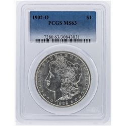 1902-O Morgan Silver Dollar Coin PCGS Graded MS63