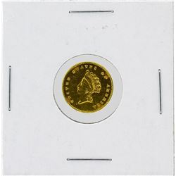 1887 $1 T-3 Indian Princess Head Gold Coin
