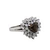 Image 1 : 14KT White Gold 3.22ctw Fancy Brown Heart Shaped Diamond Ring