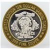 Image 1 : Whisky Pete's Jean $10 Casino Gaming Token .999 Fine Silver Limited Edition