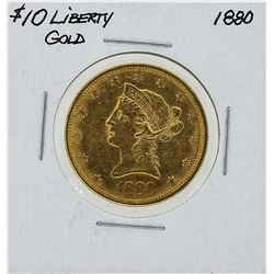 1880 $10 Liberty Head Gold Eagle Coin