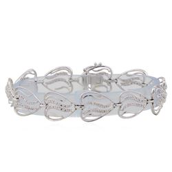 14KT White Gold 0.66ctw Diamond Bracelet