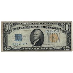 1934A $10 North Africa Silver Certificate