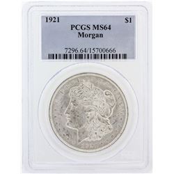 1921 PCGS MS64 Morgan Silver Dollar