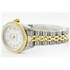 Image 9 : Womens Rolex Two-Tone Mother Of Pearl Diamond Datejust Wristwatch
