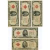 Image 1 : 1928C $5 Red Seal Note Lot of 5