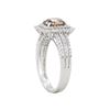 Image 3 : 14KT White Gold 1.54ctw Fancy Brown Diamond Ring