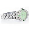 Image 3 : Womens Rolex Stainless Steel Diamond and Emerald Datejust Wristwatch