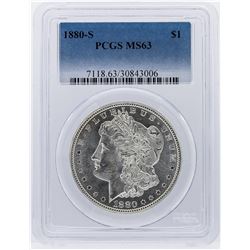 1880-S Morgan Silver Dollar Coin PCGS Graded MS63