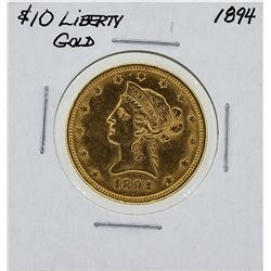 1894 $10 Liberty Head Gold Eagle Coin