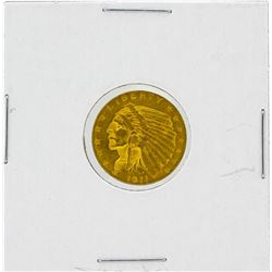 1911 $2.5 AU Indian Head Gold Coin