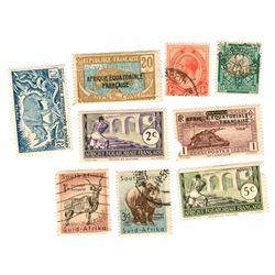 South Africa Postage Stamps Lot of 9