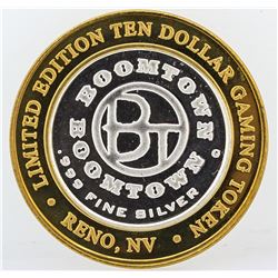 Boomtown Reno, NV $10 Casino Gaming Token .999 Fine Silver Limited Edition