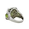 Image 4 : 14KT White Gold 8.67ct Peridot and Diamond Ring