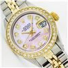Image 1 : Womens Rolex Two-Tone Mother Of Pearl Diamond Datejust Wristwatch