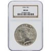 Image 1 : 1924 NGC MS64 Peace Silver Dollar