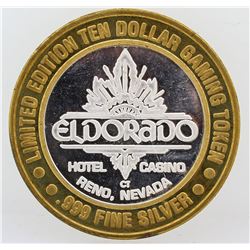 Eldorado Reno $10 Casino Gaming Token .999 Fine Silver Limited Edition