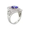 Image 3 : 18KT White Gold 4.04ct Tanzanite and Diamond Ring