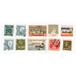 Postage Stamps Assorted Lot of 10
