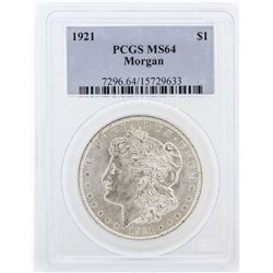 1921 PCGS MS64 Morgan Silver Dollar