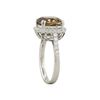 Image 3 : Platinum 5.64ct Natural Fancy Color Diamond Ring GIA Appraised