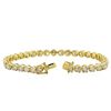 Image 3 : 18KT Yellow Gold 11.48ctw Diamond Tennis Bracelet