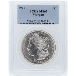 1921 PCGS MS62 Morgan Silver Dollar