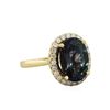Image 1 : 14KT Yellow Gold 6.88ct Tanzanite and Diamond Ring