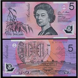Australia, Five Dollars, Stevens/Henry (2007) CL 07 555555 (R.221a)