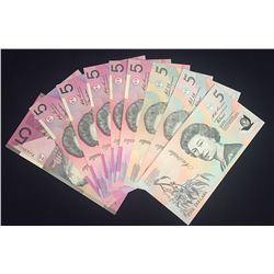 Australia, Five Dollars, Polymer Note Issues