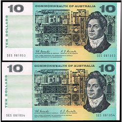 Australia, Ten Dollars, Coombs/Randall (1967) SES 081053/54 (R.302)