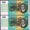 Image 1 : Australia, Ten Dollars, Knight/Wheeler (1976) TKA 720519/20 (R.306b)